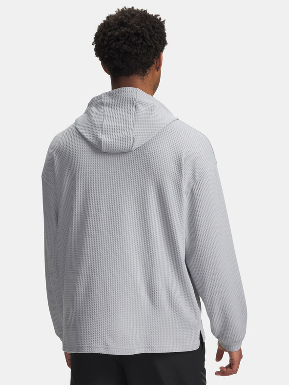Under Armour Muška dukserica Under Armour UA Rival Waffle Hoodie-GRY