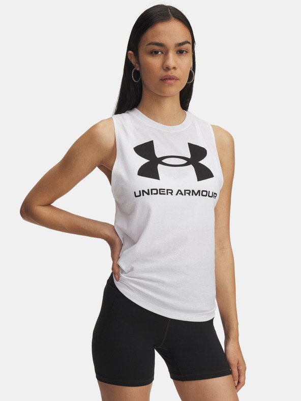 Under Armour Ženski top Under Armour UA Logo Tank-WHT