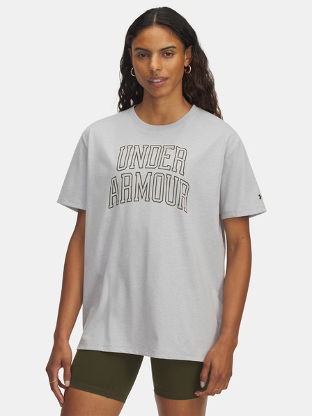 Under Armour Ženska majica Under Armour Rival OS Campus Tee-GRY