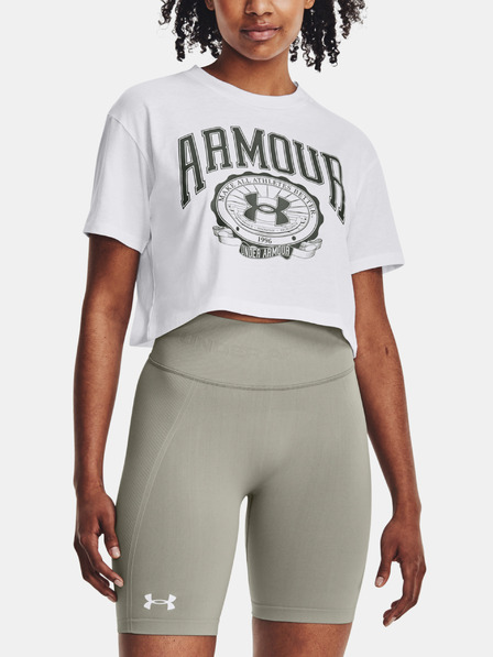 Under Armour Ženska majica Under Armour UA COLLEGIATE CREST CROP SS