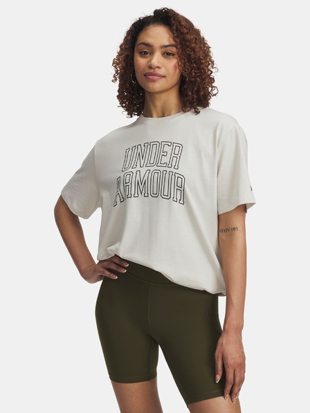 Under Armour Ženska majica Under Armour Rival OS Campus Tee-WHT