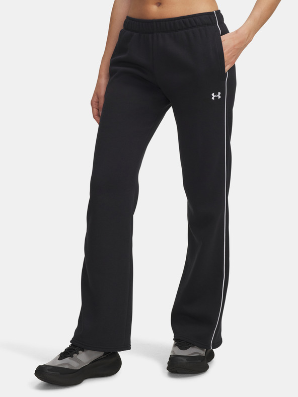 Under Armour Ženske sportske hlače Under Armour UA Rival Flc Piped Pant-BLK