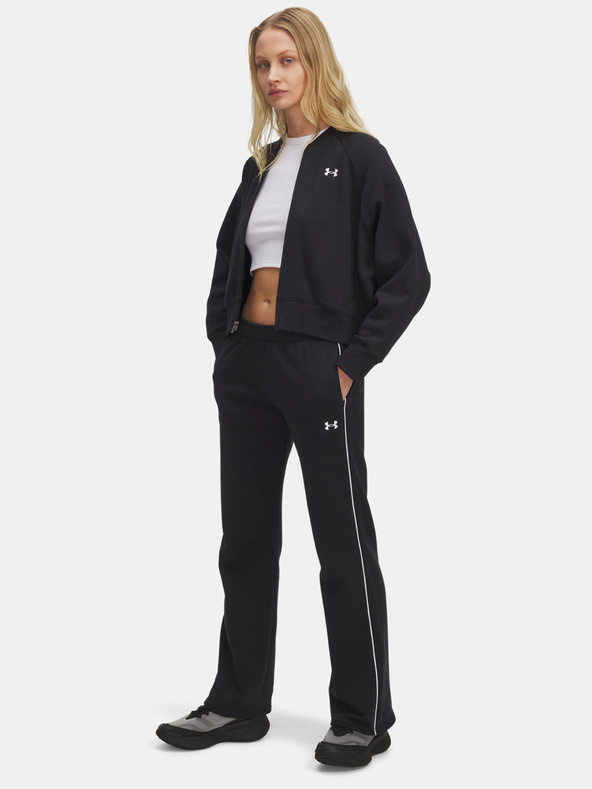 Under Armour Ženske sportske hlače Under Armour UA Rival Flc Piped Pant-BLK