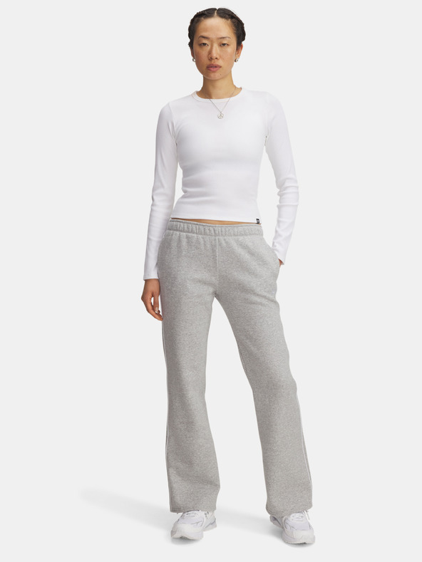 Under Armour Ženske sportske hlače Under Armour UA Rival Flc Piped Pant-GRY