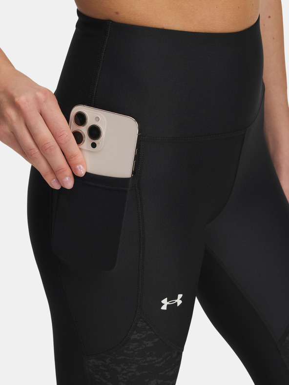 Under Armour Ženske tajice Under Armour Tech Print Panel Ankle Leg-BLK