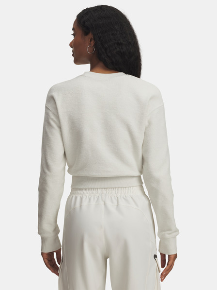 Under Armour Ženski hoodie Under Armour Icon Terry Varsity Crew-WHT