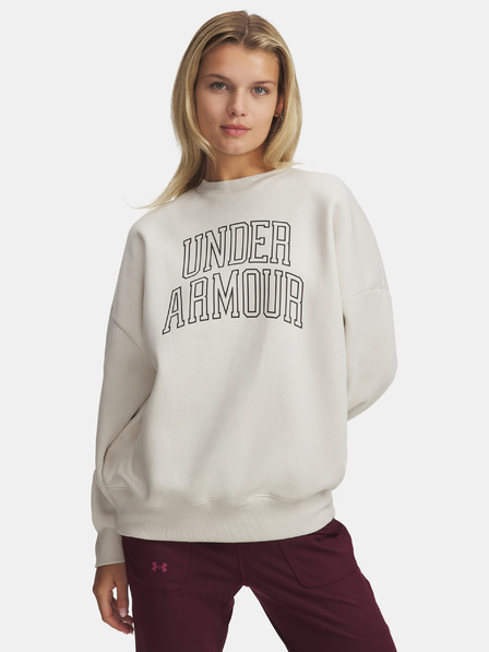 Under Armour Ženska dukserica Under Armour Rival Flc OS Varsity Crew-WHT
