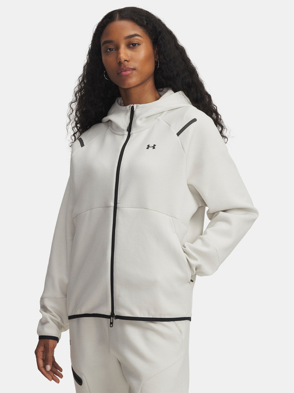 Under Armour Ženska dukserica Under Armour Unstoppable Fleece FZ-WHT