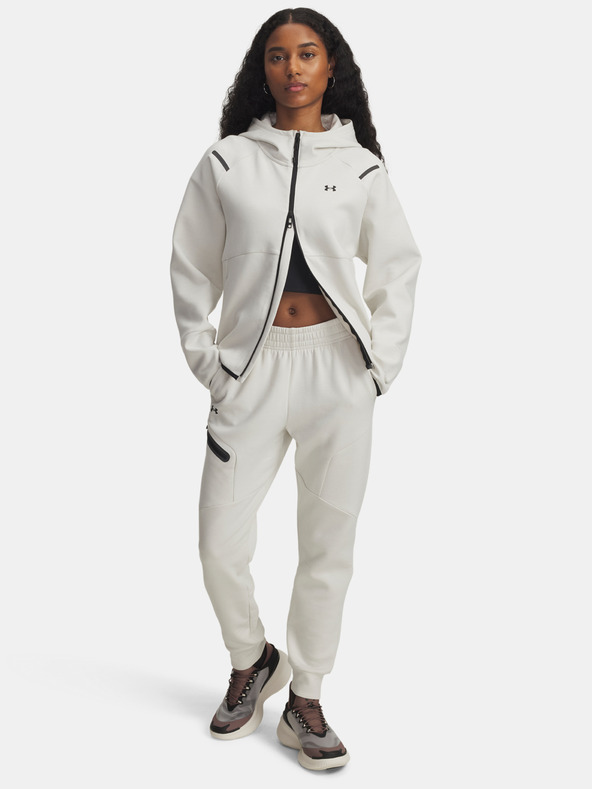 Under Armour Ženska dukserica Under Armour Unstoppable Fleece FZ-WHT