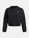 Under Armour Ženska dukserica Under Armour Rival Flc Piped HZ Hoodie-BLK