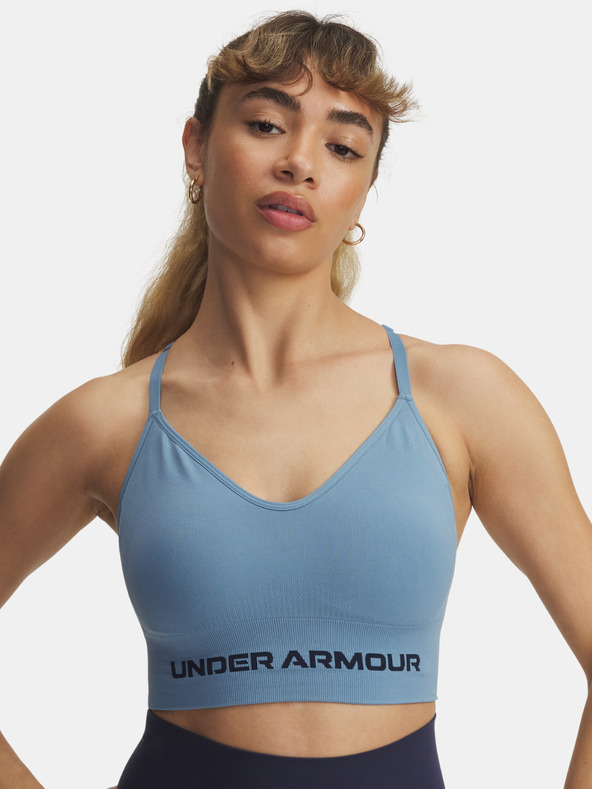 Under Armour Ženski grudnjak Under Armour Vanish Seamless Low Bra-BLU