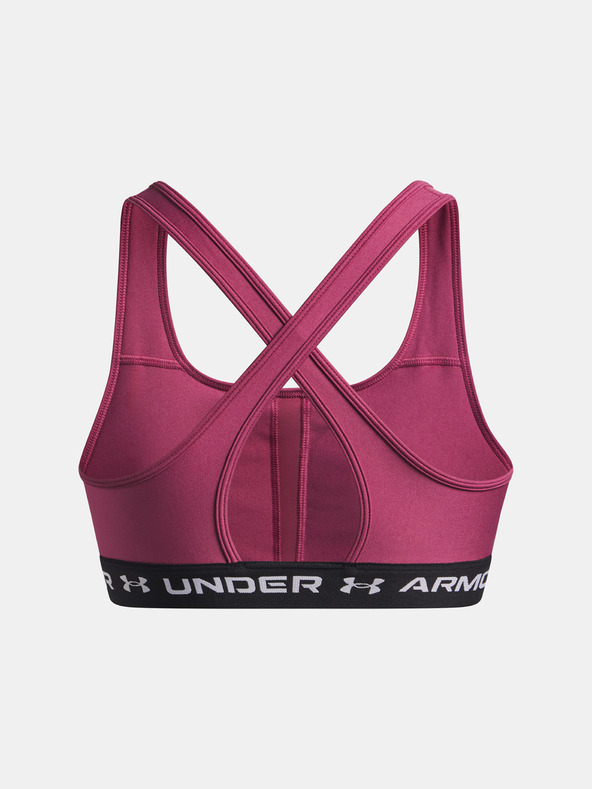 Under Armour Ženski grudnjak Under Armour Crossback Mid Bra-RED