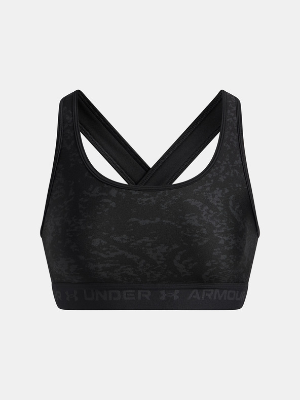 Under Armour Ženski Under Armour grudnjak srednjeg printa Crossback-BLK