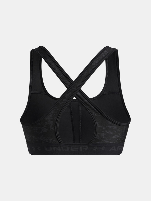 Under Armour Ženski Under Armour grudnjak srednjeg printa Crossback-BLK