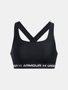 Under Armour Ženski grudnjak Under Armour Crossback Mid Bra-BLK