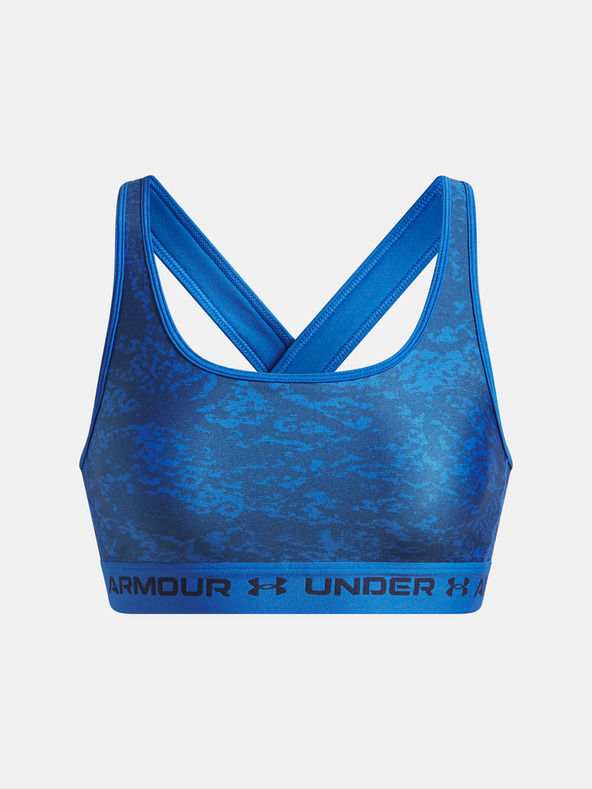 Under Armour Ženski grudnjak Under Armour Crossback Mid Print-BLU