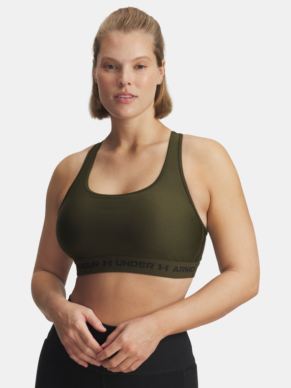 Under Armour Ženski grudnjak Under Armour Crossback Mid Bra-GRN