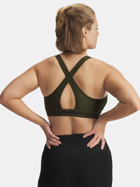 Under Armour Ženski grudnjak Under Armour Crossback Mid Bra-GRN