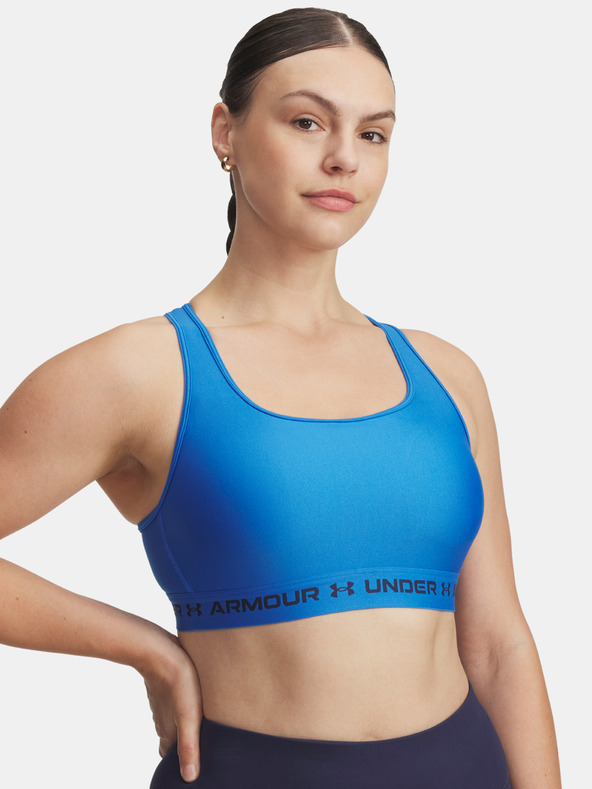 Under Armour Ženski grudnjak Under Armour Crossback Mid Bra-BLU