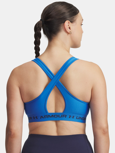 Under Armour Ženski grudnjak Under Armour Crossback Mid Bra-BLU