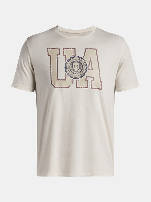 Under Armour Muška majica Under Armour UA COLLEGE CREST LOGO SS-BRN