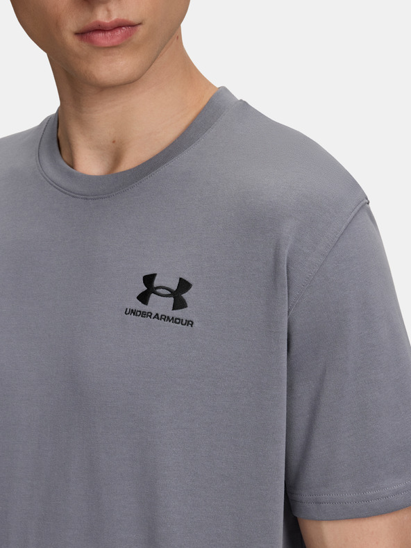 Under Armour Muška majica Under Armour UA M LOGO EMB HEAVYWEIGHT SS-GRY