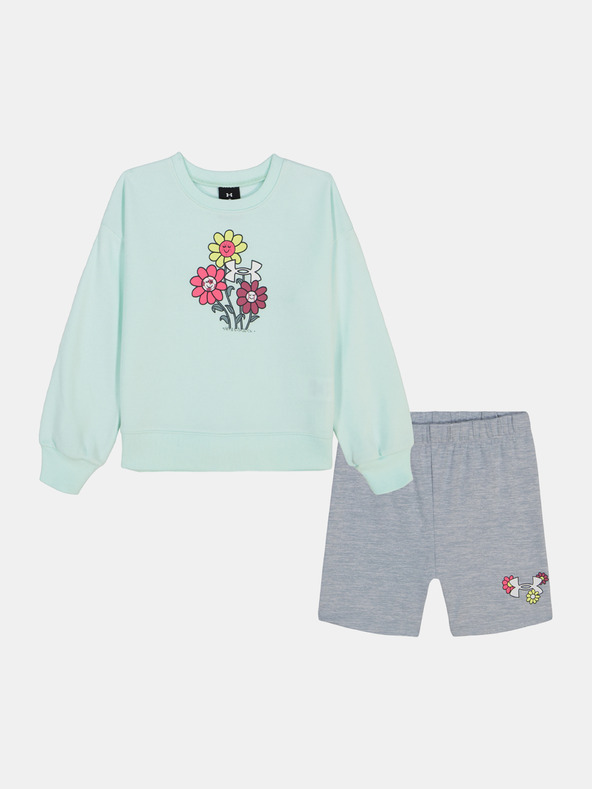 Under Armour Djevojački komplet Under Armour UA CREWNECK BIKE SHORT SET