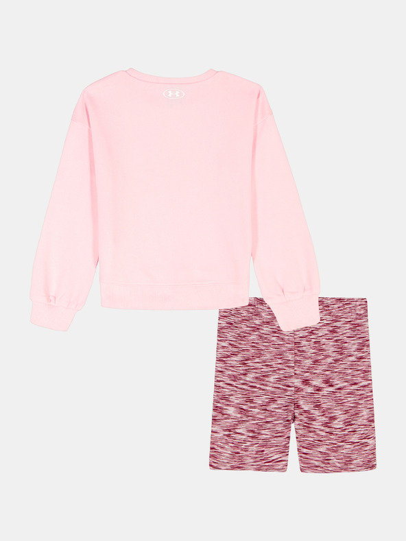 Under Armour Djevojački komplet Under Armour UA CREWNECK BIKE SHORT SET