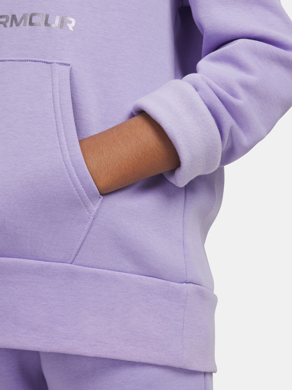 Under Armour Djevojačka majica Under Armour UA Rival Flc Shimmer Hdy-PPL