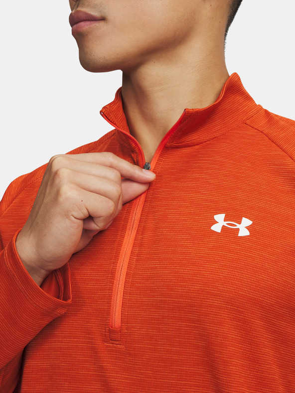 Under Armour Muška majica Under Armour UA Tech Textured 1/2 Zip-ORG
