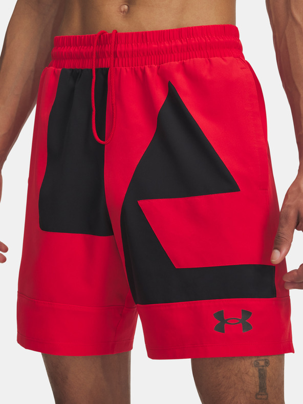 Under Armour Muške kratke hlačice Under Armour UA M Zone 7in Wvn Short Grphc-RED