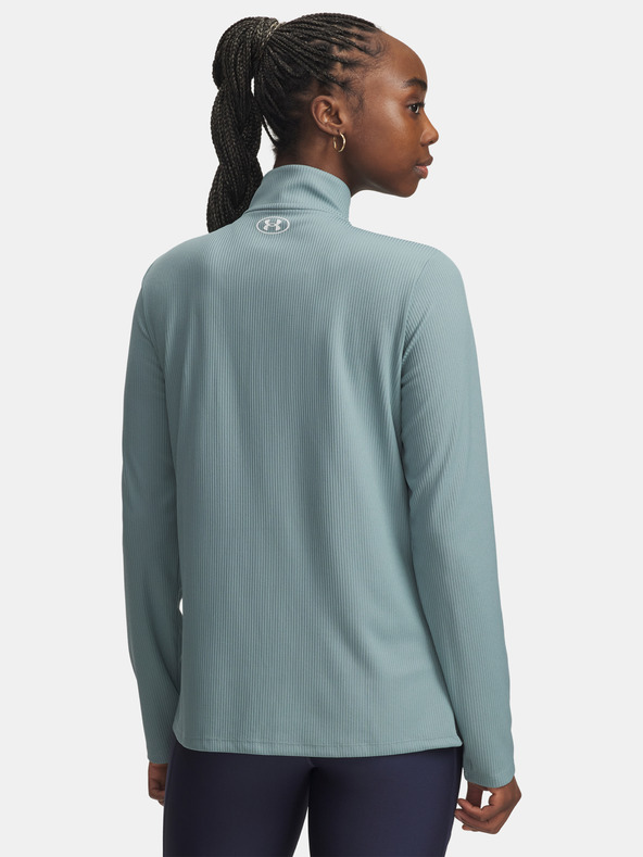Under Armour Ženska majica Under Armour Tech Rib 1/2 Zip-GRN