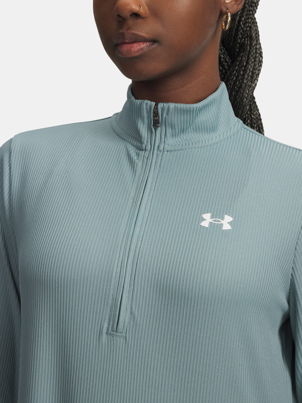 Under Armour Ženska majica Under Armour Tech Rib 1/2 Zip-GRN