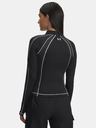 Under Armour Ženska majica Under Armour UA ColdGear Textured 1/2 Zip-BLK