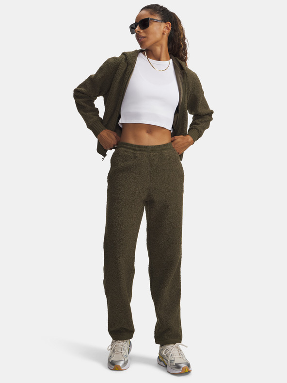 Under Armour Ženske sportske hlače Under Armour UA High Pile Fleece Pants-GRN