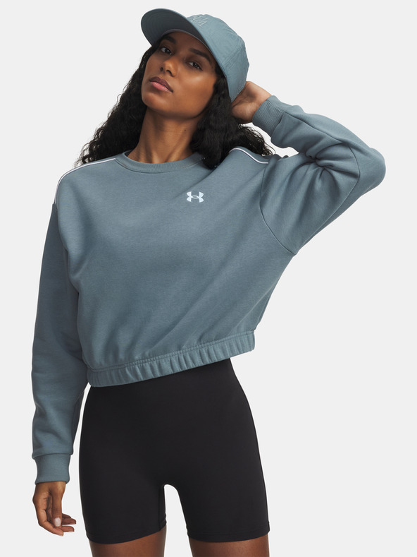 Under Armour Ženski hoodie Under Armour UA Rival Fleece Piped Crew-BLU