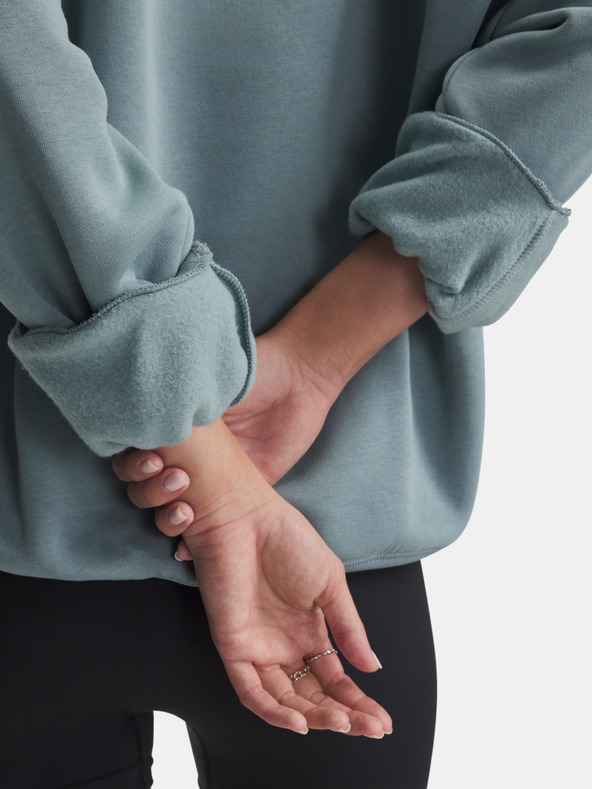 Under Armour Ženski hoodie Under Armour Rival Flc OS Varsity Crew-GRN