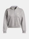 Under Armour Ženski hoodie Under Armour Rival Flc Piped HZ Hoodie-GRY