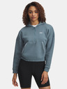 Under Armour Ženski hoodie Under Armour Rival Flc Piped HZ Hoodie-BLU