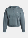 Under Armour Ženski hoodie Under Armour Rival Flc Piped HZ Hoodie-BLU