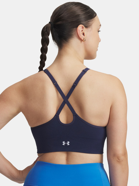 Under Armour Ženski grudnjak Under Armour Vanish Seamless Low Bra-BLU