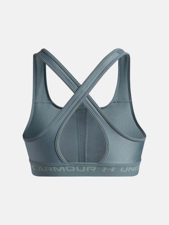 Under Armour Ženski grudnjak Under Armour Crossback Mid Bra-BLU