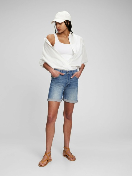 GAP Kratke hlače midi high rise GAP