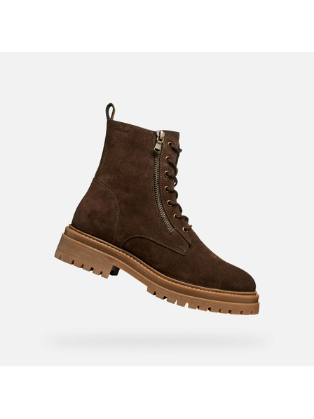 Geox Smeđe ženske gležnjače Geox Iridea