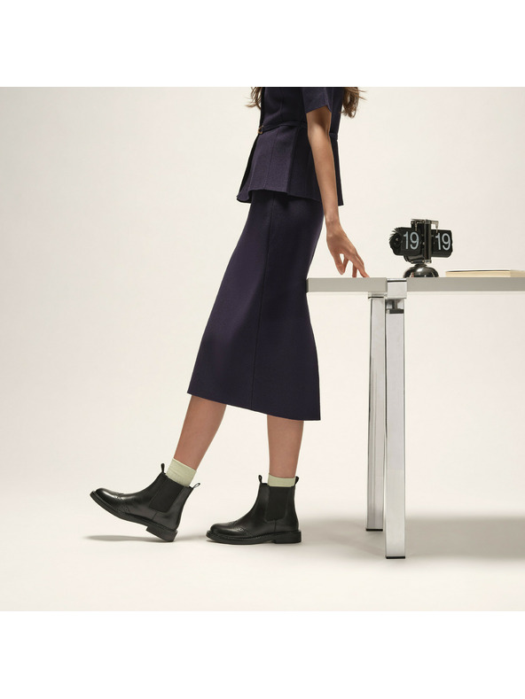 Geox Crne ženske gležnjače Geox Serilda