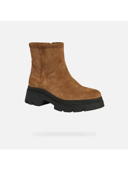 Geox Svijetlo smeđa ženska gležnjača Geox Pluette