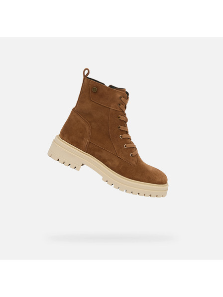 Geox Smeđe ženske gležnjače Geox Iridea