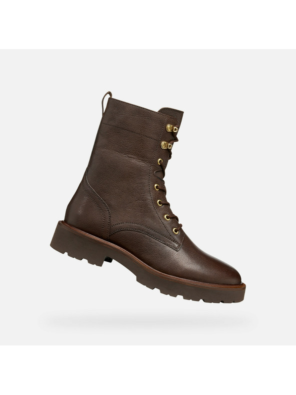 Geox Tamnosmeđa ženska gležnjača Geox Norize