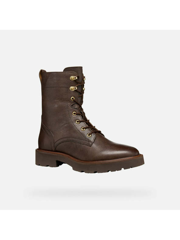 Geox Tamnosmeđa ženska gležnjača Geox Norize