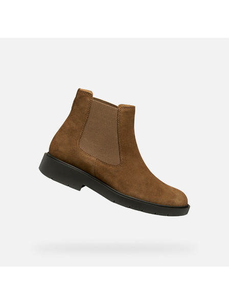 Geox Ženske gležnjače Geox Spherica EC1 u smeđoj boji